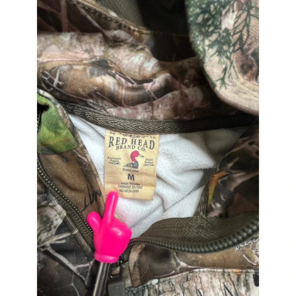RedHead Youth Medium Kanati Camo Quarter Zip Fleece Hoodie Hunting Jacket